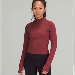 Lululemon Rest Less Cropped Half-Zip SZ 12